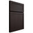 Shiloh Cabinetry Full Overlay Malibu Maple Plain Cut Espresso Door