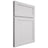 Shiloh Cabinetry Full Overlay Malibu Paintable Polar Door