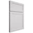 Shiloh Cabinetry Full Overlay Malibu Paintable Pure White Door