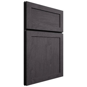 Shiloh Cabinetry Full Overlay Malibu Red Oak Plain Cut Harbor Door