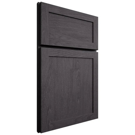 Shiloh Cabinetry Full Overlay Malibu Red Oak Plain Cut Harbor Door