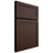 Shiloh Cabinetry Full Overlay Malibu Walnut Plain Cut Bison Door