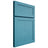 Shiloh Cabinetry Full Overlay Malibu White Oak Plain Cut Aqua Door