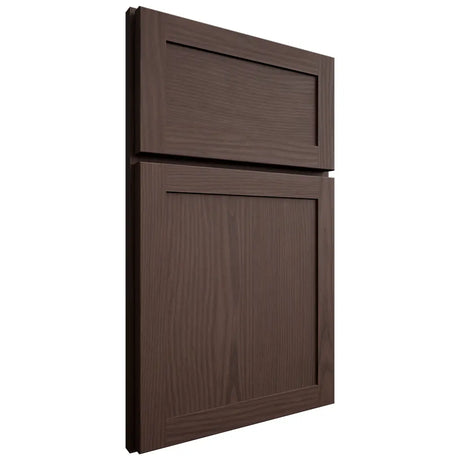 Shiloh Cabinetry Full Overlay Malibu White Oak Plain Cut Dusk Door