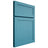 Shiloh Cabinetry Full Overlay Malibu White Oak Quarter Sawn Aqua Door