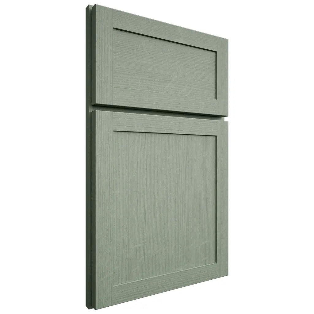 Shiloh Cabinetry Full Overlay Malibu White Oak Quarter Sawn Moss Door