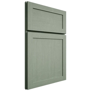 Shiloh Cabinetry Full Overlay Malibu White Oak Quarter Sawn Moss Door