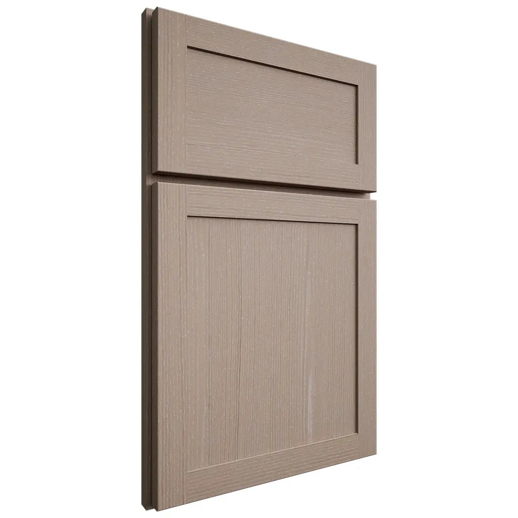 Shiloh Cabinetry Full Overlay Malibu White Oak Quarter Sawn Whitewash Door