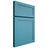 Shiloh Cabinetry Full Overlay Malibu White Oak Rift Cut Aqua Door