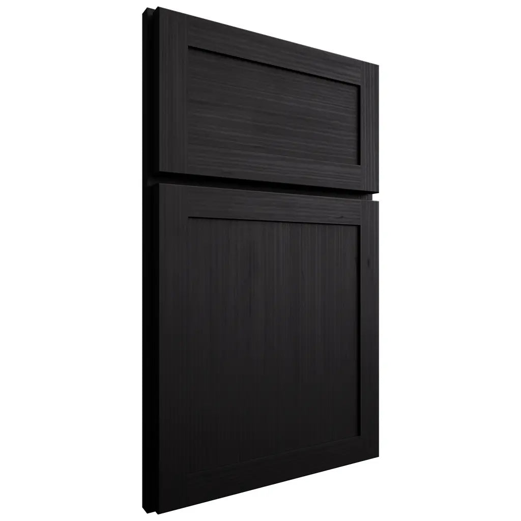 Shiloh Cabinetry Full Overlay Malibu White Oak Rift Cut Ink Door