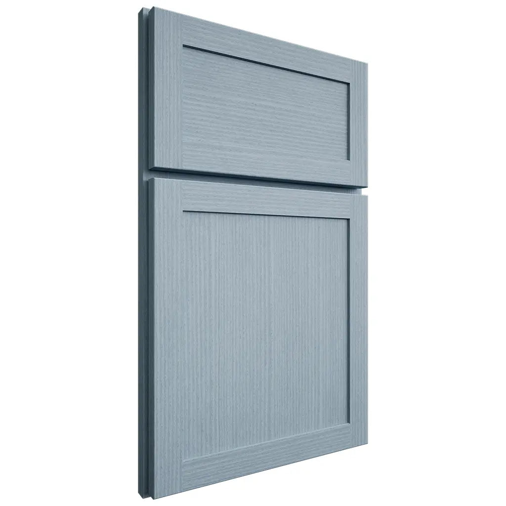 Shiloh Cabinetry Full Overlay Malibu White Oak Rift Cut Sky Door