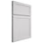 Shiloh Cabinetry Full Overlay Malibu One Paintable Arctic Door