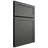 Shiloh Cabinetry Full Overlay Malibu One Paintable Pewter Green Door