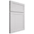 Shiloh Cabinetry Full Overlay Malibu One Paintable Polar Door