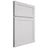 Shiloh Cabinetry Full Overlay Malibu One Paintable Pure White Door