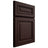 Shiloh Cabinetry Full Overlay Manchester Alder Plain Cut Bistre Door