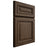 Shiloh Cabinetry Full Overlay Manchester Alder Plain Cut Caviar Door