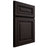 Shiloh Cabinetry Full Overlay Manchester Alder Plain Cut Espresso Door