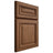 Shiloh Cabinetry Full Overlay Manchester Alder Plain Cut Walnut Door