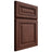 Shiloh Cabinetry Full Overlay Manchester Cherry Plain Cut Bourbon Door