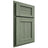 Shiloh Cabinetry Full Overlay Manchester Hickory Plain Cut Moss Door