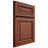 Shiloh Cabinetry Full Overlay Manchester Maple Plain Cut Cayenne Door