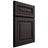 Shiloh Cabinetry Full Overlay Manchester Poplar Plain Cut Carbon Door