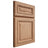 Shiloh Cabinetry Full Overlay Manchester Red Oak Plain Cut Natural Door