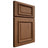 Shiloh Cabinetry Full Overlay Montgomery Alder Plain Cut Walnut Door