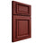 Shiloh Cabinetry Full Overlay Montgomery Cherry Plain Cut Red Door
