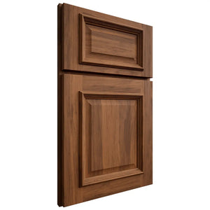Shiloh Cabinetry Full Overlay Montgomery Hickory Plain Cut Burnt Sugar Door