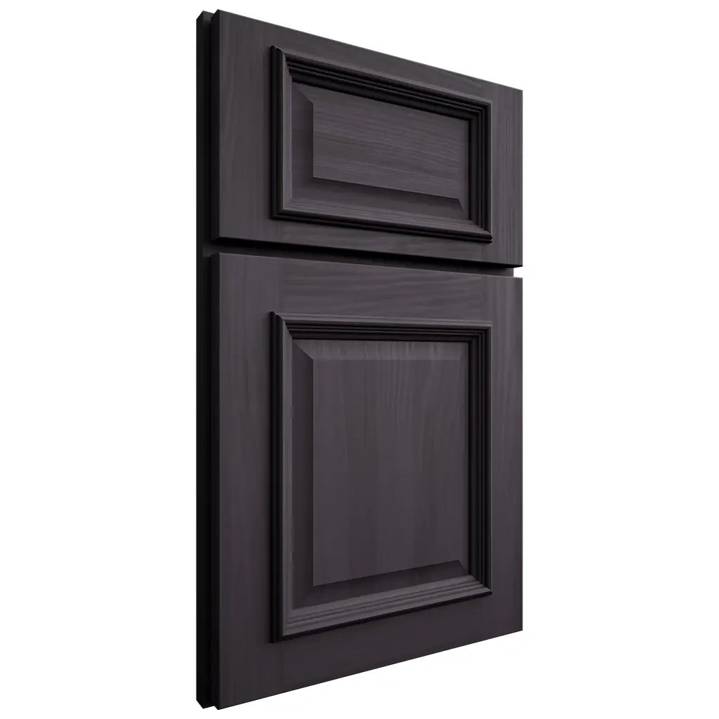 Shiloh Cabinetry Full Overlay Montgomery Hickory Plain Cut Harbor Door