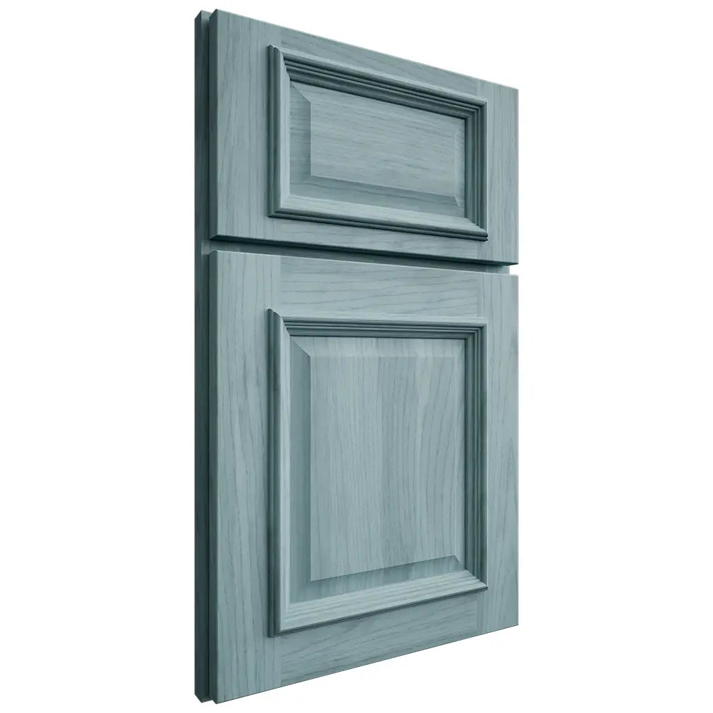 Shiloh Cabinetry Full Overlay Montgomery Hickory Plain Cut Sky Door