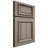 Shiloh Cabinetry Full Overlay Montgomery Hickory Plain Cut Sterling Door