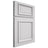Shiloh Cabinetry Full Overlay Montgomery Paintable Arctic Door