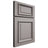 Shiloh Cabinetry Full Overlay Montgomery Paintable Dovetail Gray Door