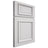 Shiloh Cabinetry Full Overlay Montgomery Paintable Pure White Door