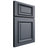 Shiloh Cabinetry Full Overlay Montgomery Paintable Slate Tile Door