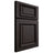 Shiloh Cabinetry Full Overlay Montgomery Poplar Plain Cut Carbon Door