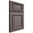 Shiloh Cabinetry Full Overlay Montgomery Poplar Plain Cut Heatherstone Door