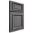 Shiloh Cabinetry Full Overlay Montgomery Red Oak Plain Cut Cadet Door