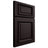 Shiloh Cabinetry Full Overlay Montgomery Red Oak Plain Cut Espresso Door