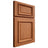 Shiloh Cabinetry Full Overlay Montgomery Red Oak Plain Cut Harvest Door