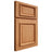 Shiloh Cabinetry Full Overlay Montgomery Red Oak Plain Cut Medium Door