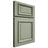 Shiloh Cabinetry Full Overlay Montgomery Red Oak Plain Cut Moss Door