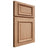 Shiloh Cabinetry Full Overlay Montgomery Red Oak Plain Cut Natural Door