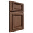 Shiloh Cabinetry Full Overlay Montgomery Walnut Plain Cut Natural Door