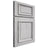 Shiloh Cabinetry Full Overlay Montgomery Walnut Plain Cut Stratus Door
