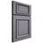Shiloh Cabinetry Full Overlay Montgomery White Oak Plain Cut Cadet Door