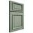 Shiloh Cabinetry Full Overlay Montgomery White Oak Plain Cut Moss Door